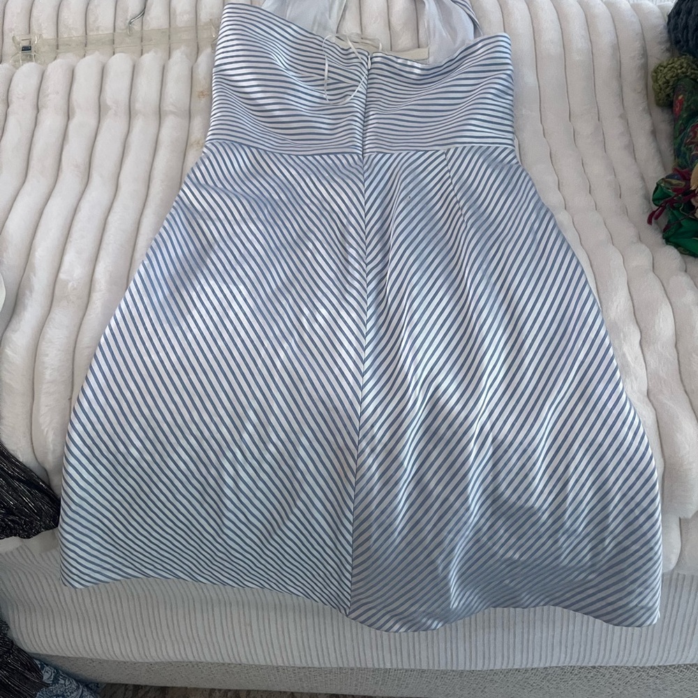 Striped Strapless Dress